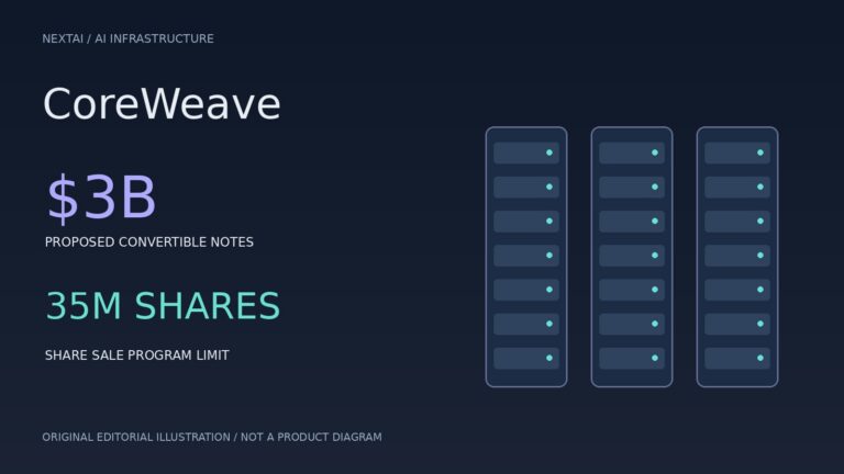 CoreWeave מתכננת גיוס של 3 מיליארד דולר באג״ח להמרה ותוכנית למכירת עד 35 מיליון מניות